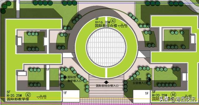 华南师范大学附属电白学校设计图曝光，好高大上