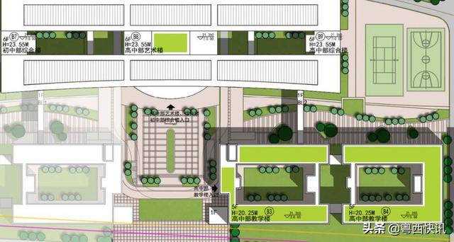 华南师范大学附属电白学校设计图曝光，好高大上