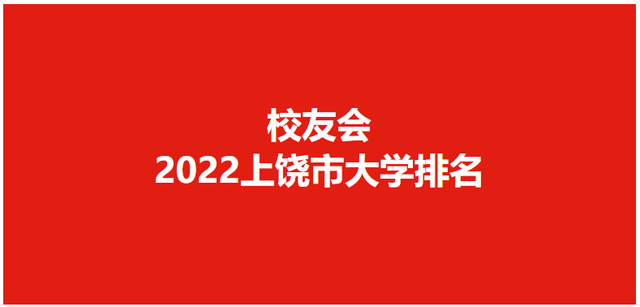 校友会2022上饶市高职院校排名，江西医学高等专科学校荣登榜首