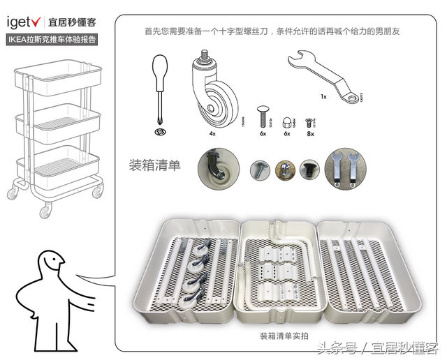 宜家网红小推车使用说明书，各种场景都胜任的家居好物