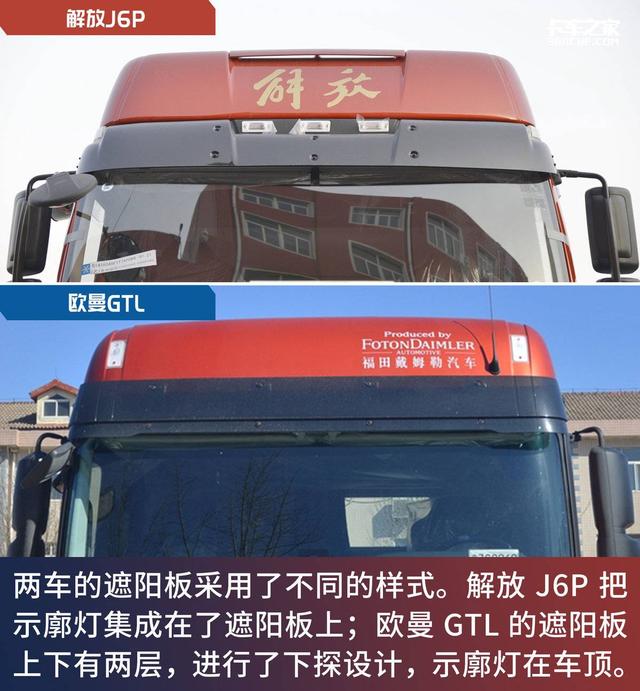 解放J6P和欧曼GTL硬碰硬，460马力AMT经典重卡你选谁？