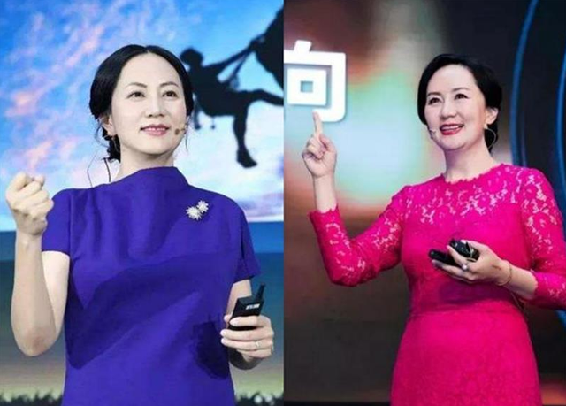 看51岁孟晚舟才明白：女人上了年纪，衣着得体，色不过三，更优雅