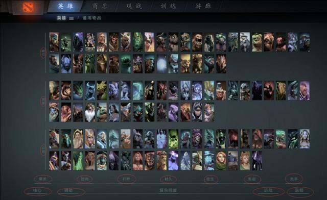 dota2新手入门（1）英雄分类。