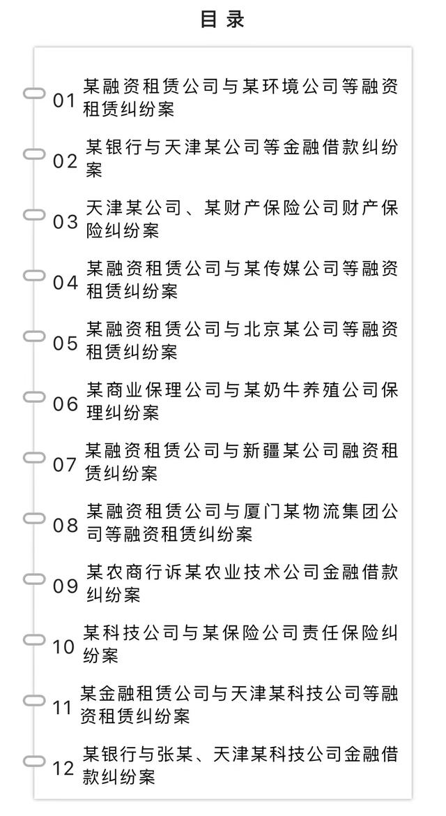 天津高院发布金融审判服务保障实体经济发展典型案例