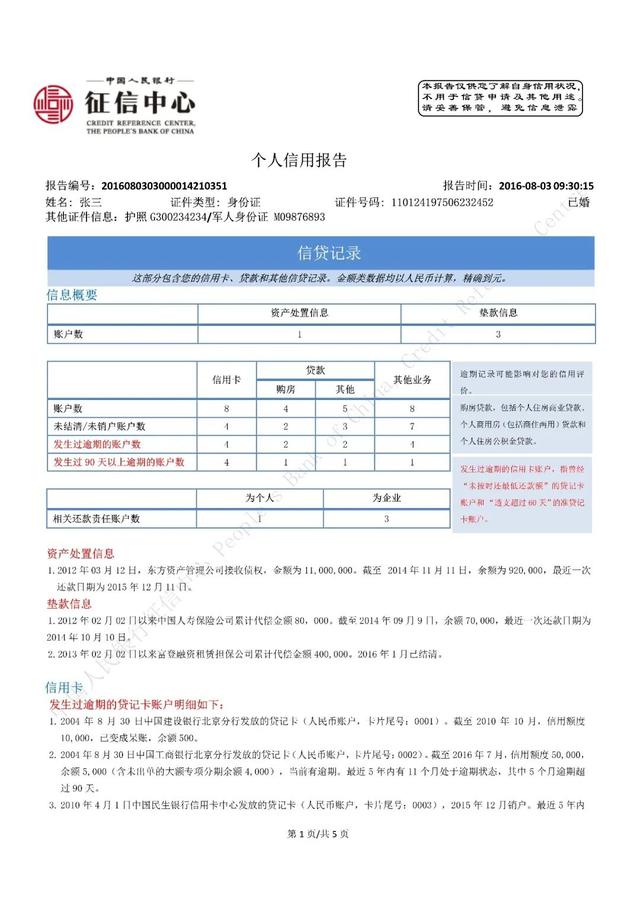 个人征信查看和消除不良征信的分享