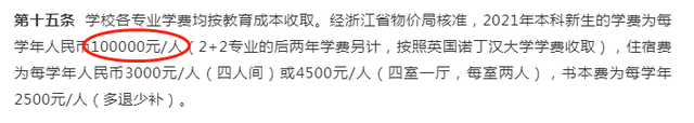 中国学费最高的10所大学！10万以上的有3所