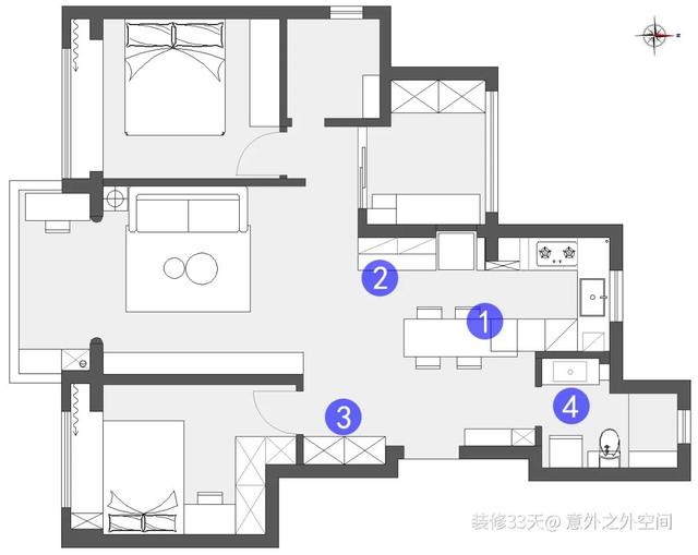 室内80平设计师自己家改造