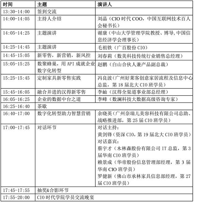 2019CIO时代中国行广州站