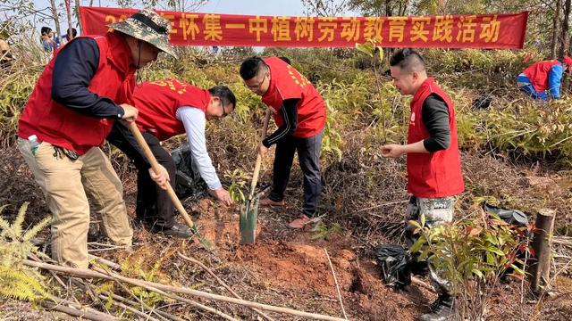 春风十里，共“植”有你！肇庆师生植树添绿忙~